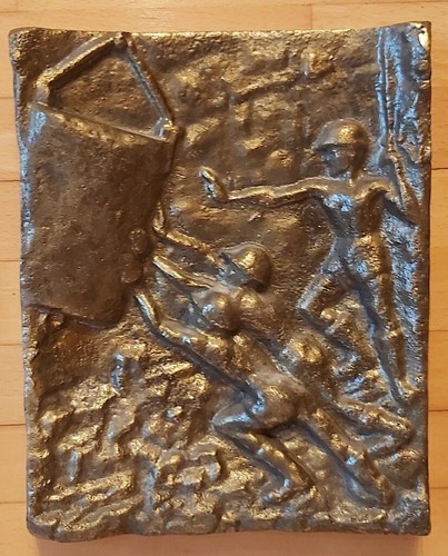 Bergbau schwere bronzeplatte - schwere,