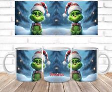 10 Motive Kaffee Tee-Tasse GRINCH Weihnachten Glühwein Winter PERSONALISIERT