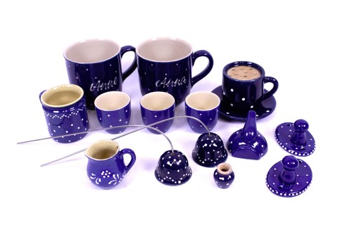 Kaffeebecher anna anne blau - kaffeebecher,