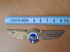 Plakette "25 Jahre Unfallfreier Berufsfahrer, Fuhrgewerbe Innung Gross Berlin"