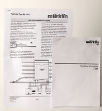 Märklin H0 ERSATZTEIL für 7294 Schiebebühne  Anleitungs als Kopie (318215)