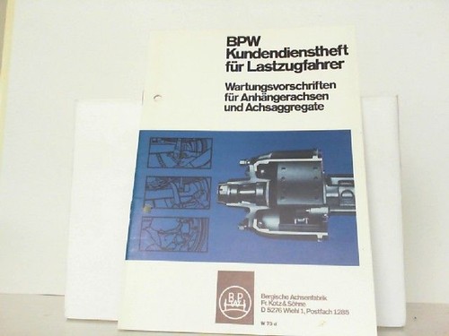 Bpw kundendienstheft für - kundendienstheft,