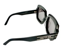 Christian Dior Signature S1U Sonnenbrille Brille Schwarz Kunststoff Schriftzug