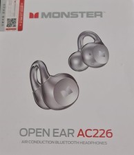 Monster Open Ear AC226 Air conduction Bluetooth Headphones Black Neuwertig