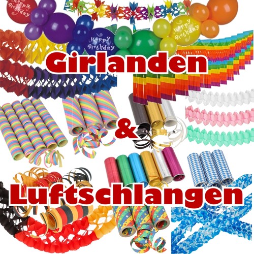 Girlanden luftschlangen - girlanden,