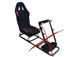 AUTO-STYLE Game-Simulator Sportsitz einzeln – faltbarer Rennsitz Gaming Setup
