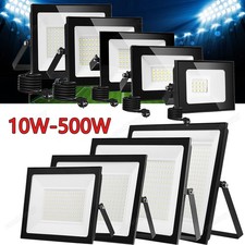 LED Strahler Außen Fluter 10W-500W Flutlicht IP65 Scheinwerfer 230V Baustrahler
