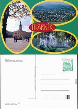 Ansichtskarte Freiwaldau Jeseník Ortsmotiv, Luftbild, DEnkmal 1978