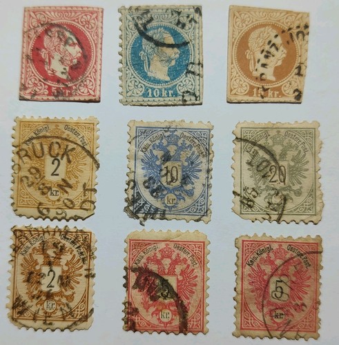 Lot briefmarken österreich - 9,