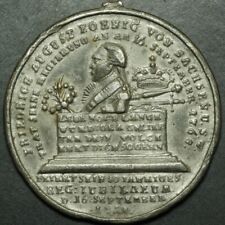 SACHSEN: Zinnguss-Medaille 1818. FRIEDRICH AUGUST I. - 50. REGIERUNGSJUBILÄUM.