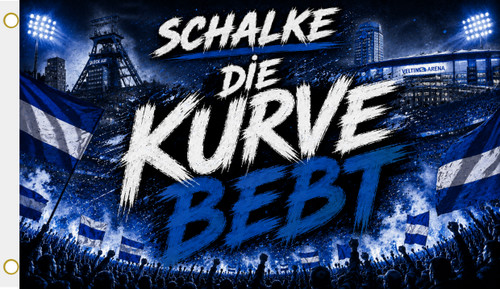 Fahne flagge schalke die kurve - fahne,