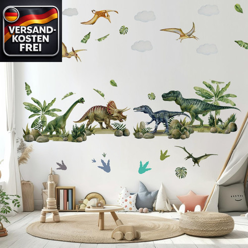 Dinosaurier wandtattoo - dinosaurier,