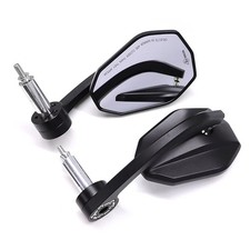 Motorrad Lenkerendenspiegel mit ECE / Rückspiegel Paar Lenker Zaddox SP19 C-Ware