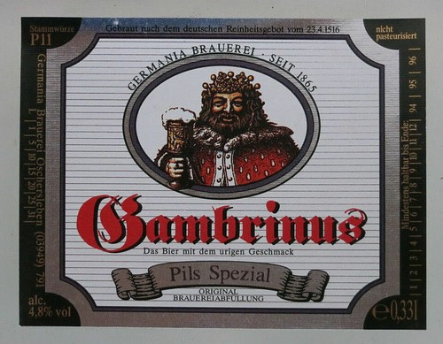 Altes etikett germania - etikett,