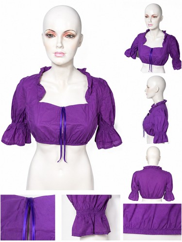Dirndl bluse neu - bluse, lila