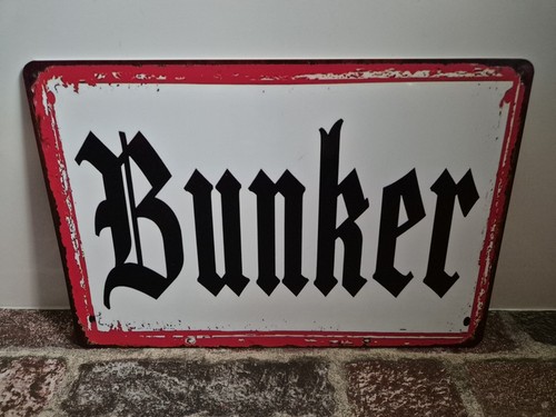 Bunker blechschild deko wk2 - bunker,