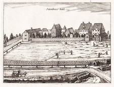 Nürnberg Nuremberg Sündersbühl Franken engraving Kupferstich Boener 1701