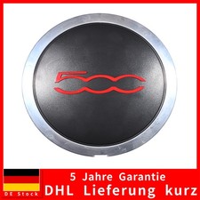 Fiat 500 C L X Nabendeckel Raddeckel Felgendeckel schwarz Chrom 51884863 DHL