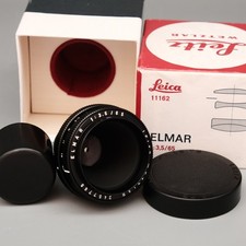 mint and boxed ELMAR 1:3.5/65  Leica 11162 VISOFLEX MACRO lens - LEITZ WETZLAR