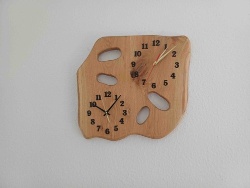 Wanduhr holzuhr massivholz - wanduhr,