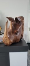 Holzskulptur Nashorn