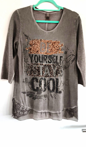 Tredy damen shirt grau - gr., 38