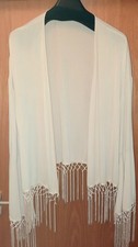 Leichte jacke Fransen creme Gr. 44 NEU Party Hochzeit