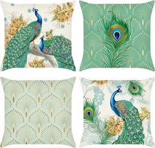 Dekorativer Kissenbezug Pfau