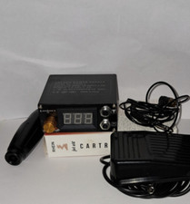 Tattoo Power Supply Model P106-1 + 16 Rhein Cartridges – Komplettset