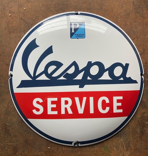 Vespa emailschild garage - emailschild, 30