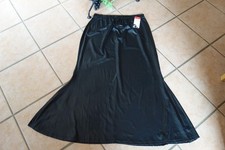 MAGNA Godet Rock Kunstlederoptik 44 46 NEU schwarz lang Stretch LAGENLOOK