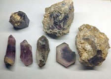Konvolut Amethyst Kristall, Phantom, Stufe, ca. 285 Gramm