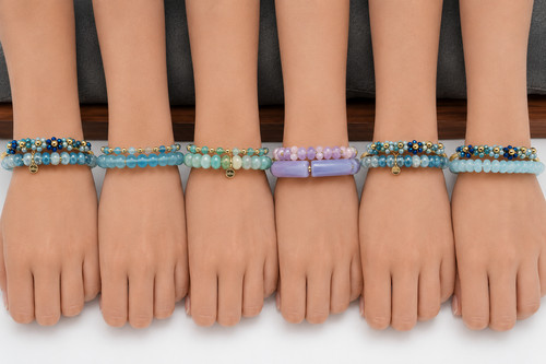 Armband set blau - set, lavendel