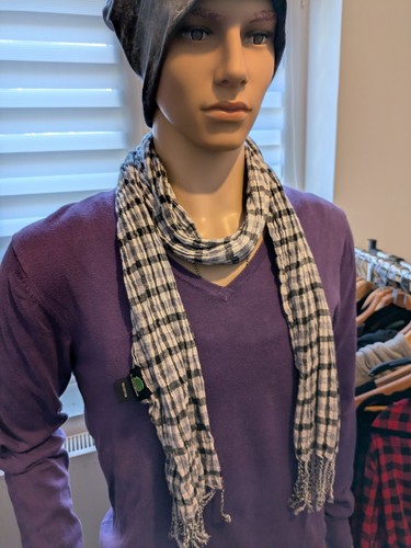 Herren damen schal schwarz - herren,