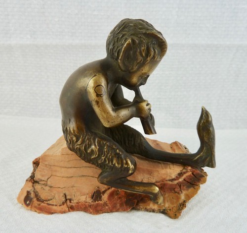 Bronzefigur wiener bronze pan - bronzefigur,