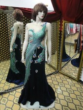 Vestido de noche multicolor