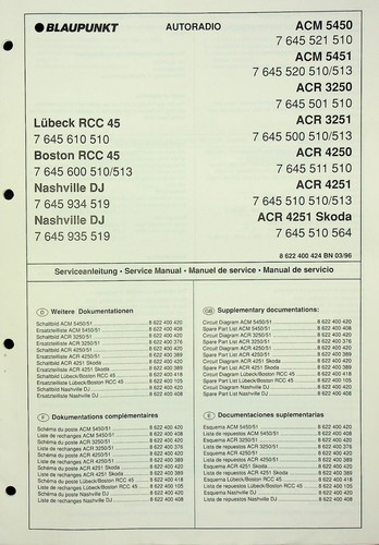 Blaupunkt rcc45 lübeck - blaupunkt,