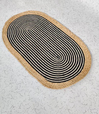 Teppich Oval Natur Jute