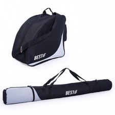 Skitasche Skischuhtasche Set für Ski 175cm Skibag Stiefeltasche Skischuhe Sack