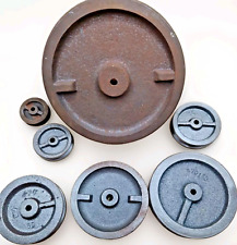 Schnurrolle 30 - 120mm Seilrolle Antik Grauguss Rolle D.B.G.M.  Umlenkrolle DDR