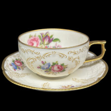 Rosenthal Sanssouci Diplomat: Teetasse / Tasse mit Unterteller- neuwertig