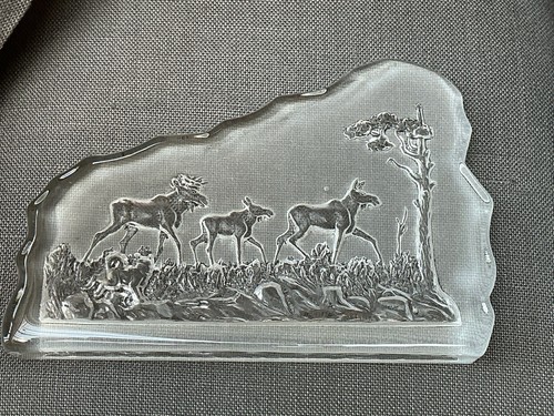 Vintage große kunst glas - 11",