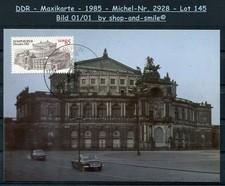 L145 - DDR - MAXIKARTE - 1985 - Michel-Nr.  2928 - Semper-Oper in Dresden