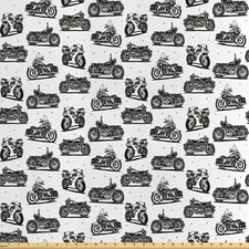 Motorrad Satin Stoff als