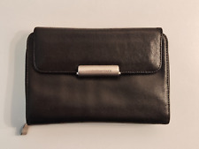 Damen Portemonnaie Geldbörse Mandarina Duck Leder schwarz