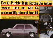 VW Golf 1 Prospekt, VAG, Golf GX, 1983