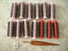 13 Rollen + Griff Margot Schmitt QVC Traumrollen  Lockenwickler Frisierset neu!