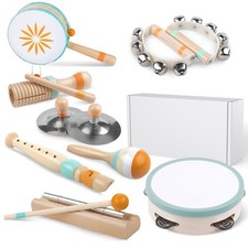 8in1 Holz Musikinstrumente Set