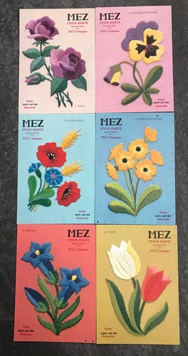 Stickkarten blumen mez - stickkarten,