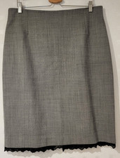 grauer Rock, Gr. 44, schwarze